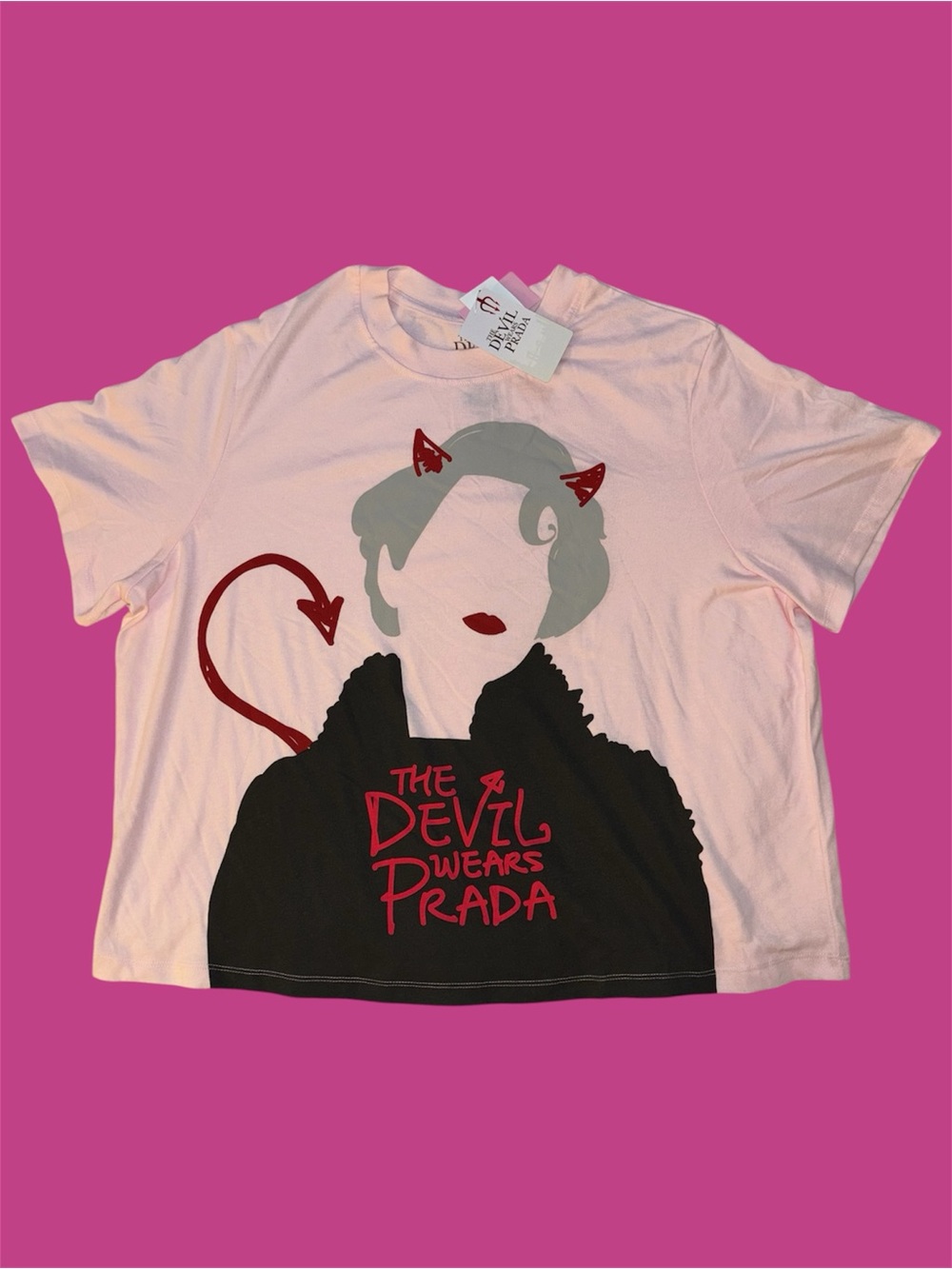 (🎃3 for 12🎃) The Devil Wears Prada Pink Graphic Short Sleeve Tee